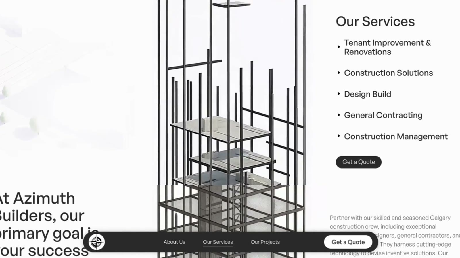 Early construction phase from the Azimuth Builders sequence